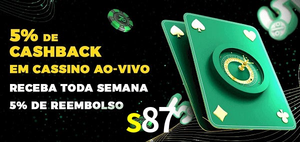 Promoções do cassino ao Vivo s87